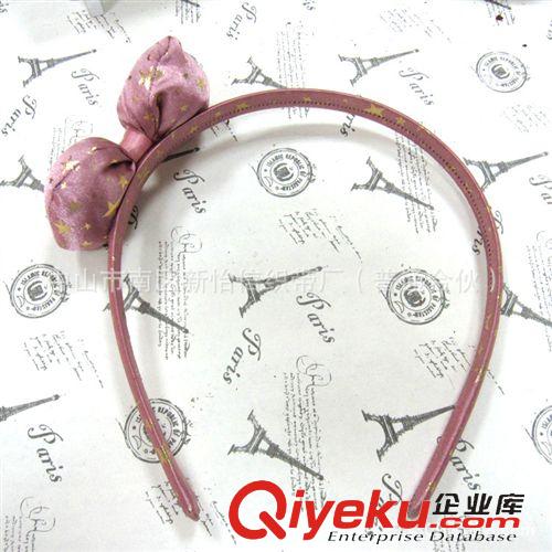 發箍系列 【新怡信】低價促銷小清晰淑女蝴蝶結亮片小星星發飾發箍批發原始圖片3