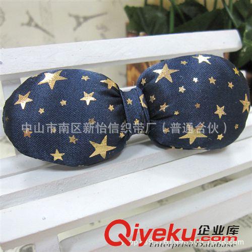 fk系列 【新怡信】可愛兒童閃亮金色星星蝴蝶結(jié)發(fā)夾 蝴蝶結(jié)造型發(fā)夾原始圖片2