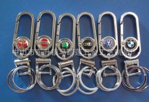 金屬鑰匙扣 供應批發腰掛扣 創意車標LOGO禮品鑰匙掛扣