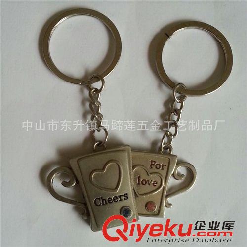 情侶鑰匙扣 特價創意婚慶禮品浪漫愛心公主情侶鑰匙扣可定制LOGO原始圖片2