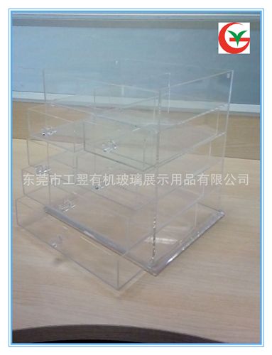 亞克力盒子 亞克力多層帶抽屜盒 亞克力推拉盒  收納盒原始圖片3
