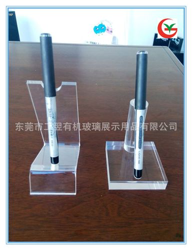 亞克力筆架 亞克力筆架 鋼筆架 有機玻璃筆展示架 logo絲印 燙金 都可原始圖片3