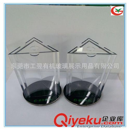 亞克力臺卡 亞克力發(fā)光臺卡 360度旋轉(zhuǎn)臺卡 透明A4 A5臺卡 有機玻璃臺卡原始圖片2