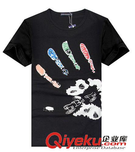 男式T恤 批發(fā)代理 一件代發(fā)美特斯邦威夏款卡通修身純棉棉短袖T恤男