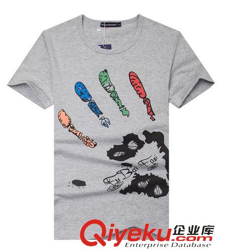 男式T恤 批發(fā)代理 一件代發(fā)美特斯邦威夏款卡通修身純棉棉短袖T恤男