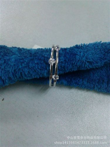 戒指 雪奈爾925銀飾噴砂鍍白金男戒