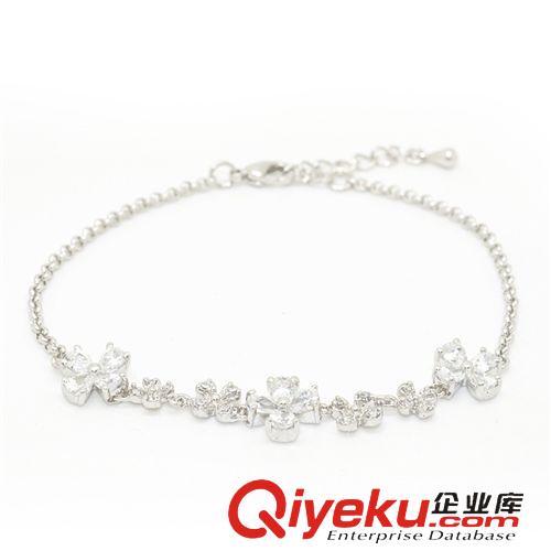 手鏈 雪奈爾925銀女飾品 韓版時尚仿真鉆石銀手鏈 生日禮物 新娘手鏈