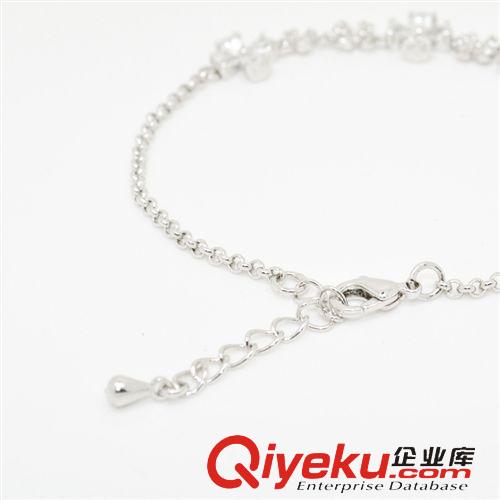 手鏈 雪奈爾925銀女飾品 韓版時尚仿真鉆石銀手鏈 生日禮物 新娘手鏈