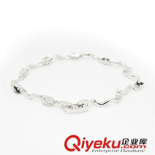 手鏈 雪奈爾925銀女飾品 韓版時尚仿真鉆石銀手鏈 閨蜜生日禮物銀飾