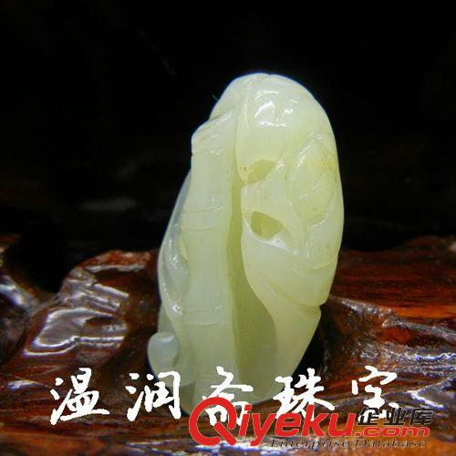 【溫潤齋】吉祥飾品 新疆和田玉青白玉節(jié)節(jié)高掛件 和田玉玉器步步高升掛件88000510原始圖片2