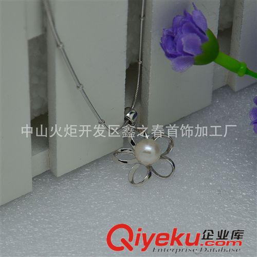 項(xiàng)飾 項(xiàng)鏈 925銀項(xiàng)鏈 淡水珍珠項(xiàng)鏈 花朵項(xiàng)墜項(xiàng)鏈原始圖片2