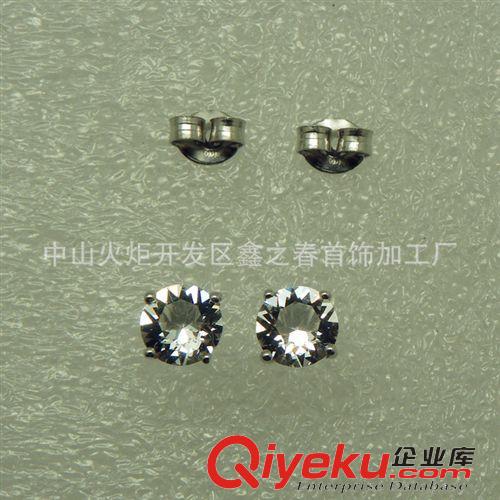 耳飾 925銀耳釘 單顆鉆耳釘原始圖片2