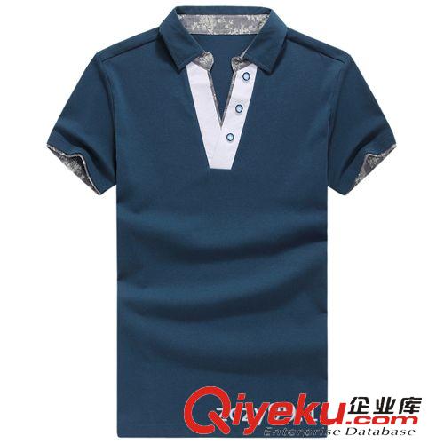 2014夏季T恤訂做款 2014新款短袖 男士夏裝韓版純色短袖POLO衫3071