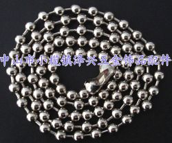 其他衣飾 大量供應(yīng)金屬珠鏈1.5mm,2.0mm,2.4mm珠鏈