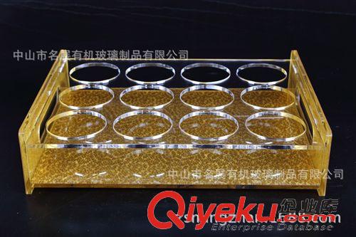 亞克力酒店用品 亞克力酒杯架/12孔金色，30多種杯架任君選擇，廠家直銷精品批發(fā)原始圖片2