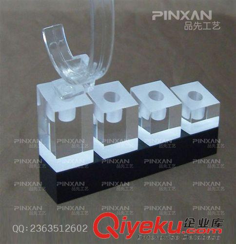 鞋類/皮包皮帶展架 廠家直銷亞克力手表C架展示架手表磨砂亞克力方塊 可絲印訂做原始圖片2