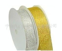 ＜金銀蔥帶、繩＞系列 [廠家直銷]金蔥帶25mm 噴蔥帶 緞帶 寬邊雪紗帶[量大從優](圖)原始圖片3