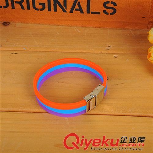 手環 精致歐美風手環 優質硅膠 三色 創意 可來樣定做 飾品 廠家直銷原始圖片2
