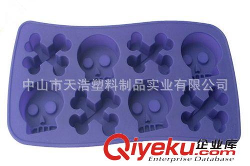 硅膠冰格 創(chuàng)意個性硅膠骷髏骨頭冰格 制冰盒 制冰模具 冰箱必備原始圖片2