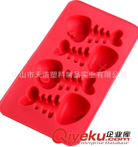 硅膠冰格 繽紛Q版魚骨動物造型冰格 硅膠制冰器冰塊模具冰格 硅膠制冰模原始圖片3