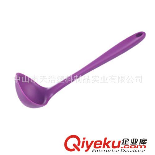 硅膠廚具 創(chuàng)意廚房用品 時(shí)尚多彩不粘鍋專用硅膠勺 湯勺一體勺子