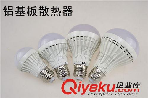 LED球泡燈 LED塑料球泡燈鋁基板帶散熱器廠家直塑殼球泡燈