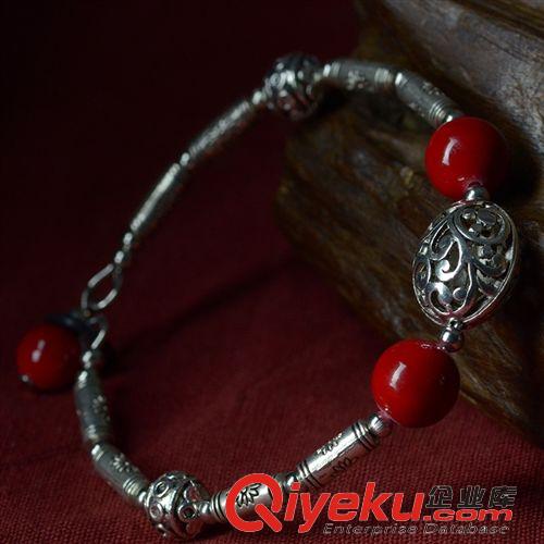 虧本清倉(cāng)區(qū) 民族飾品批發(fā) 復(fù)古 流行美 個(gè)性手工原創(chuàng) 鏤空球彩石手環(huán)13027原始圖片2
