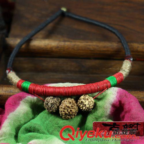 虧本清倉區(qū) 民族飾品 原創(chuàng)設(shè)計項鏈 ，中國風吉祥果手工項鏈-菩提無樹0301543原始圖片3
