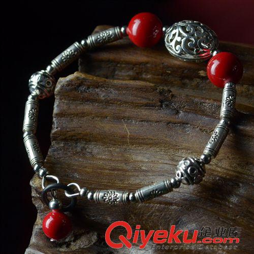 6月新品 民族風(fēng)耳飾品批發(fā) 原創(chuàng)設(shè)計(jì)手工中國風(fēng)青花瓷苗銀耳環(huán)精致女02094