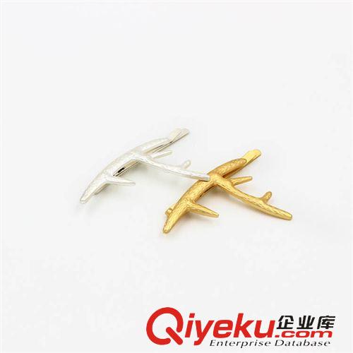 1.12新品 歐美外貿(mào)飾品廠(chǎng)家批發(fā) 韓版磨砂金銀色鹿角發(fā)夾發(fā)飾邊夾頭飾A-955