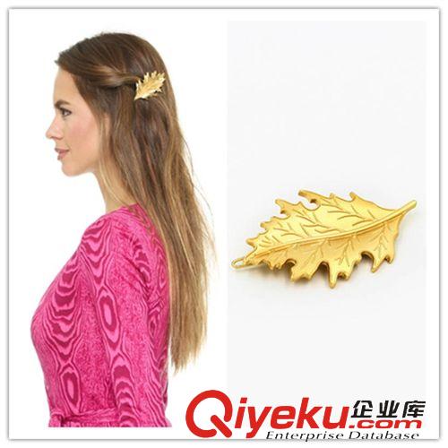 2015.1.5新品 歐美外貿飾品廠家批發 韓版珍珠復古燒金色星星發夾邊夾發飾A-952