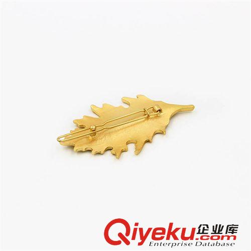 2015.1.5新品 歐美外貿飾品廠家批發 韓版金色樹葉楓葉邊夾發夾發飾頭飾A-946原始圖片2