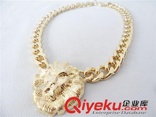 項鏈 青島歐美外貿飾品廠家批發 短款 新款獅子頭項飾毛衣鏈項鏈A-175原始圖片2