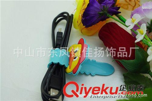 耳機繞線器 卷線器 新款時尚PVC繞線器 軟膠卷線器 創意禮品飾品 紀念品 低價訂做原始圖片2