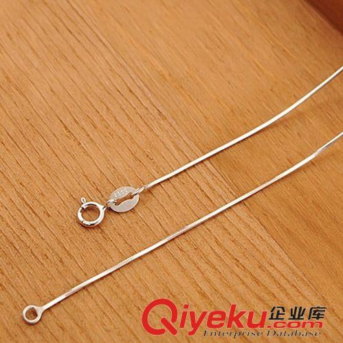  包裝配件禮物 蛇骨鏈S925純銀項(xiàng)鏈女 韓版吊墜短款鎖骨鏈 飾品批發(fā) 一件代發(fā)原始圖片2