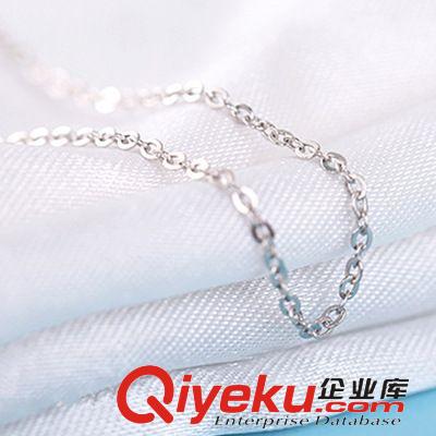  包裝配件禮物 十字鏈S925純銀項鏈女O字鏈韓版吊墜項飾短款鎖骨鏈飾品批發 熱銷原始圖片2