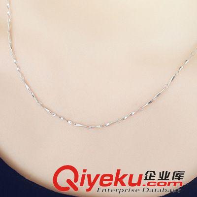  包裝配件禮物 扭片鏈S925純銀項鏈女 韓版吊墜短款鎖骨鏈 飾品批發(fā) 一件代發(fā)原始圖片3