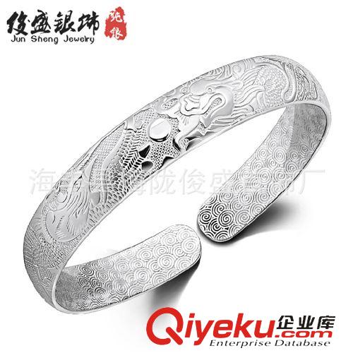 手鐲專區(qū) 時(shí)尚精品 龍鳳千禧手鐲  S999純銀手鐲 推拉手鐲 廠家直銷