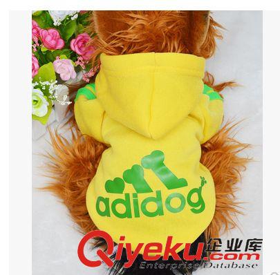 狗狗服裝 寵物服裝工廠直銷 寵物狗衣服阿迪衛(wèi)衣adi衛(wèi)衣 adidog抓絨衛(wèi)衣服原始圖片3