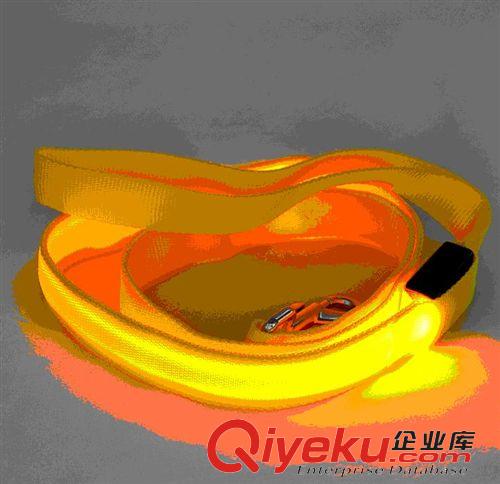 狗狗牽引 廠家直銷寬2.5條紋光纖LED發光閃光項圈 寵物項圈 批發現貨供應
