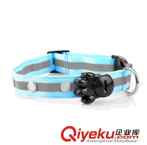 狗狗牽引 寵物L(fēng)ED發(fā)光項(xiàng)圈 尼龍加厚 新款寶石燈脖圈 廠家批發(fā)寶石燈項(xiàng)圈原始圖片2