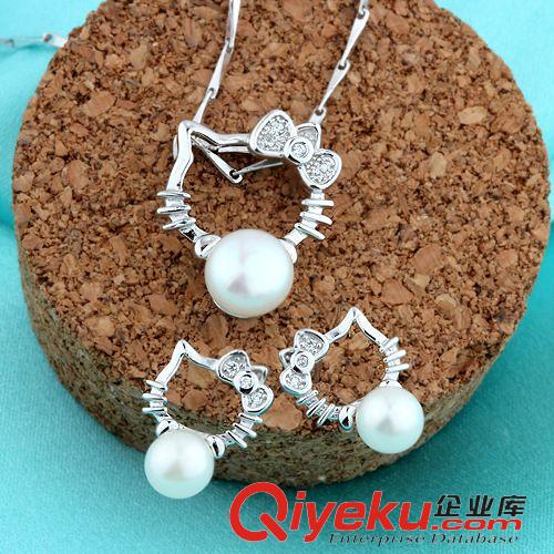 新品發(fā)售 創(chuàng)意飾品 耳飾 純銀淡水珍珠純銀耳釘 貓咪純銀耳釘批發(fā)證書原始圖片3