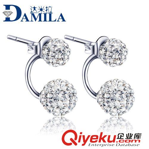 S925純銀耳飾 S925純銀四爪耳釘鋯石紫水晶 韓版韓國 小飾品批發(fā) 爆款首飾銀飾