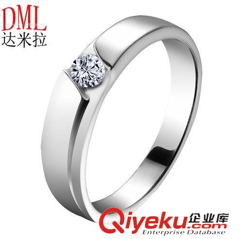S925男士飾品 外貿純銀飾品批發 情侶對戒男款純銀戒指 批發 戒指刻字 代發證書原始圖片2