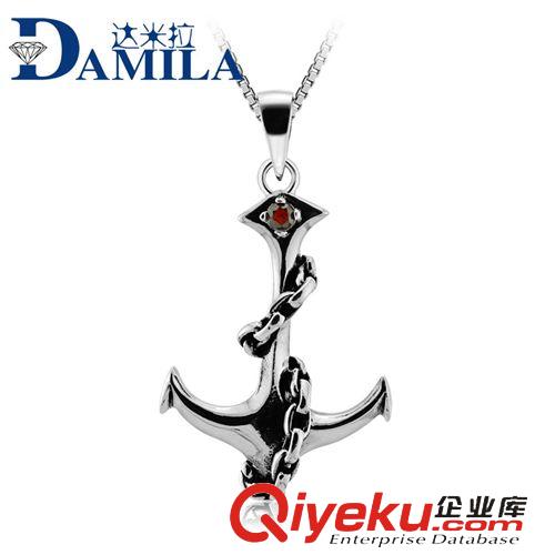S925男士飾品 男款韓版 s925純銀男士項鏈 佛珠鏈批發韓版男士元寶項鏈4M 代發