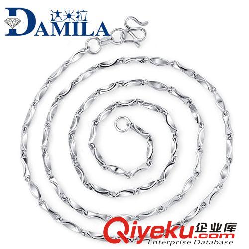 S925男士飾品 男士飾品 s925純銀男士項(xiàng)鏈 佛珠鏈批發(fā)韓版男士飾品三珠橄欖項(xiàng)鏈