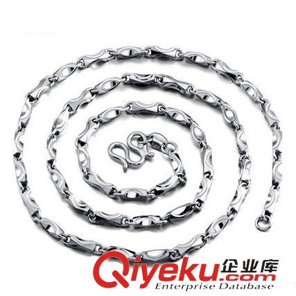 S925男士飾品 男款韓版 s925純銀男士項鏈 佛珠鏈批發韓版男士元寶項鏈4M 代發原始圖片2