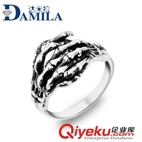 S925男士飾品 925銀飾 泰銀骷髏飾品 泰銀復古純銀戒指 流行韓版