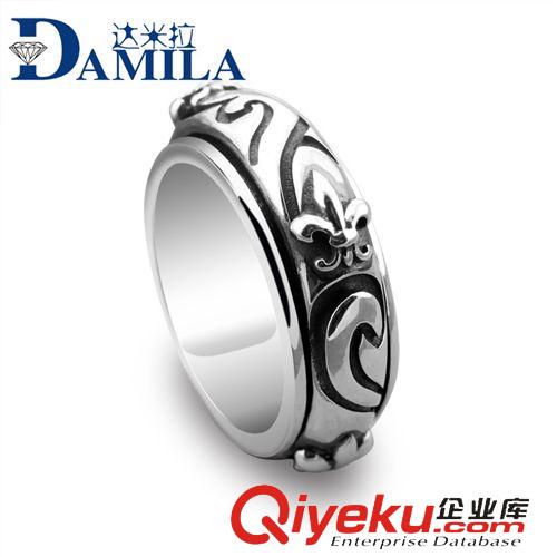 S925男士飾品 925銀飾 泰銀飾品 泰銀復古純銀轉動戒指 六字真言 流行韓版