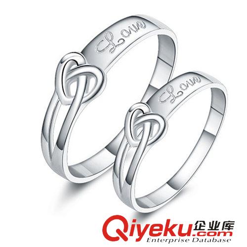 情人節對戒 925戒指批發情侶對戒 心形 合并的愛 工廠批發 淘寶爆款